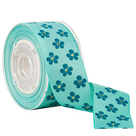 ดอกไม้พิมพ์ Grosgrain ริบบิ้นห่อริบบิ้นขนมถุงส่วนบุคคล