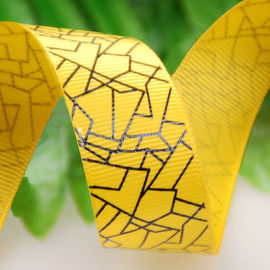 25 MM Luxury One Color Ink Screen Printing Ribbon สำหรับบรรจุภัณฑ์ของขวัญหรือของตกแต่ง