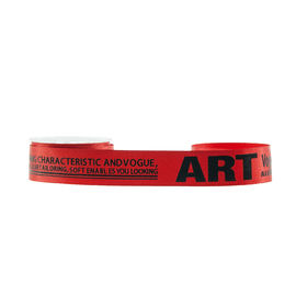 ยกตัวอักษรที่พิมพ์ Grosgrain Ribbon 22 มม. ความกว้างสีแดงความเสียหายสีฟรี