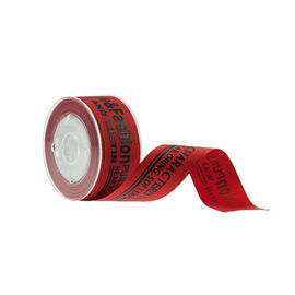 ยกตัวอักษรที่พิมพ์ Grosgrain Ribbon 22 มม. ความกว้างสีแดงความเสียหายสีฟรี