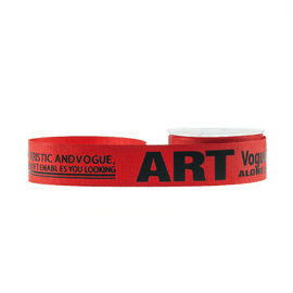 ยกตัวอักษรที่พิมพ์ Grosgrain Ribbon 22 มม. ความกว้างสีแดงความเสียหายสีฟรี