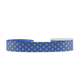 ของตกแต่งบ้านกลิตเตอร์ Grosgrain ริบบิ้นกล่องบรรจุภัณฑ์เครื่องสำอางริบบิ้น Grosgrain สีฟ้า