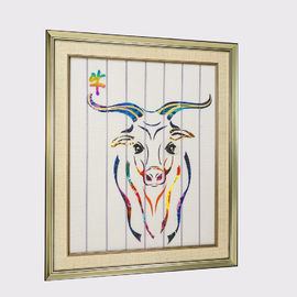 27X22 นิ้วจิตรกรรม Ox Ribbon หนา 5 ซม. ความเสียหายฟรีกับกรอบไม้