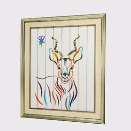 ภาพวาดราศีจีนสิบสองสัตว์แพะตกแต่งบ้านภาพวาดริบบิ้นกรอบศิลปะตกแต่ง Hangings ผนัง