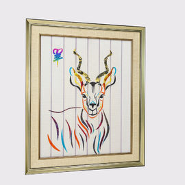 ภาพวาดราศีจีนสิบสองสัตว์แพะตกแต่งบ้านภาพวาดริบบิ้นกรอบศิลปะตกแต่ง Hangings ผนัง