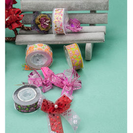 ตกแต่งคริสมาสต์การสึกหรอของริบบิ้น Grosgrain พิสูจน์ความเสียหายฟรีสีสัน