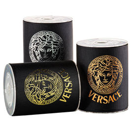 บรรจุภัณฑ์ริบบิ้นสีดำเวอร์ซาเช่ทองคำดำ Versace 75 มม