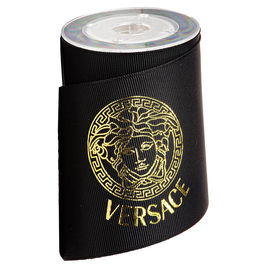 บรรจุภัณฑ์ริบบิ้นสีดำเวอร์ซาเช่ทองคำดำ Versace 75 มม
